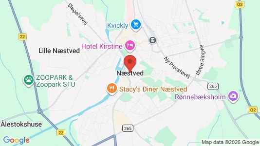 Houses for rent i Næstved - kort over placeringen