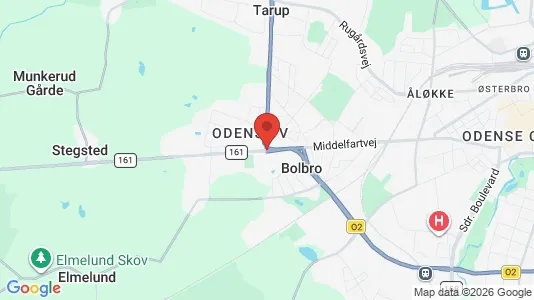 Apartments for rent i Odense V - kort over placeringen