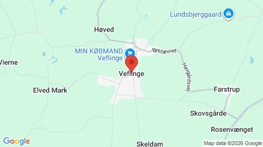 Houses for rent i Veflinge - kort over placeringen