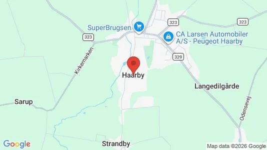 Apartments for rent i Haarby - kort over placeringen