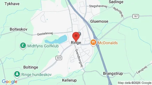 Apartments for rent i Ringe - kort over placeringen