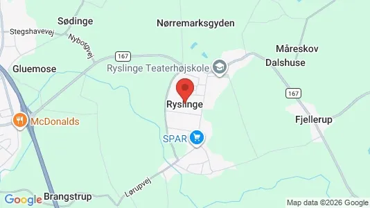 Houses for rent i Ryslinge - kort over placeringen