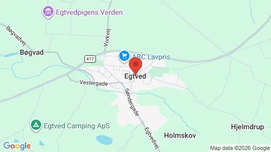 Apartments for rent i Egtved - kort over placeringen