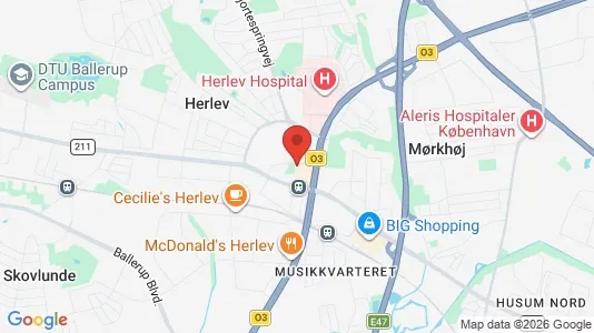 Houses for rent i Herlev - kort over placeringen