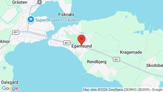 Apartments for rent i Egernsund - kort over placeringen