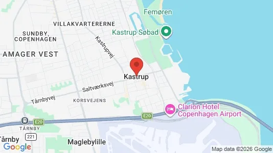 Rooms for rent i Kastrup - kort over placeringen