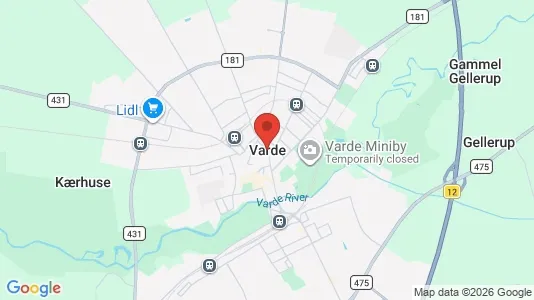 Apartments for rent i Varde - kort over placeringen