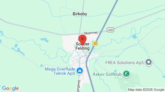 Apartments for rent i Sønder Felding - kort over placeringen
