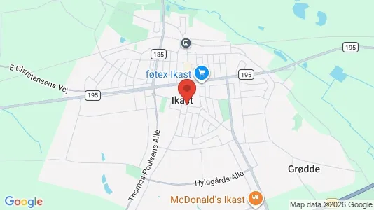 Houses for rent i Ikast - kort over placeringen