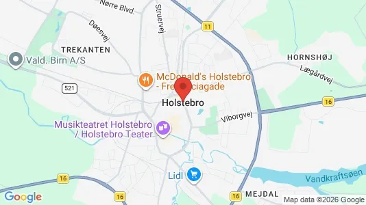 Apartments for rent i Holstebro - kort over placeringen