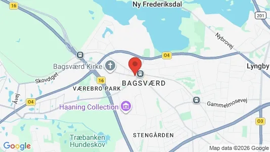 Houses for rent i Bagsværd - kort over placeringen