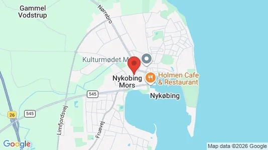 Apartments for rent i Nykøbing Mors - kort over placeringen