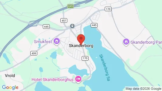 Apartments for rent i Skanderborg - kort over placeringen