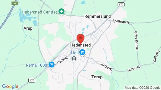 Houses for rent i Hedensted - kort over placeringen