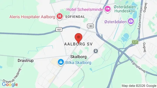 Apartments for rent i Aalborg SV - kort over placeringen