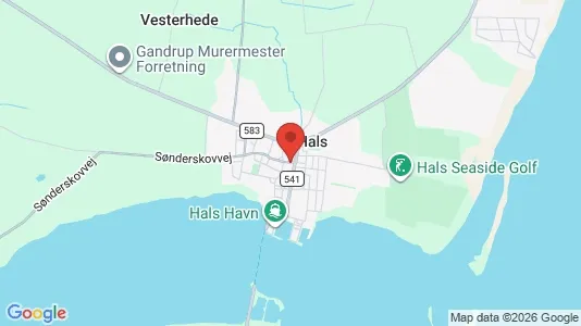 Apartments for rent i Hals - kort over placeringen