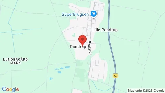 Houses for rent i Pandrup - kort over placeringen