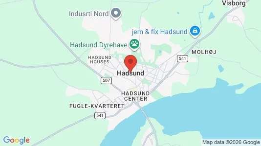 Apartments for rent i Hadsund - kort over placeringen
