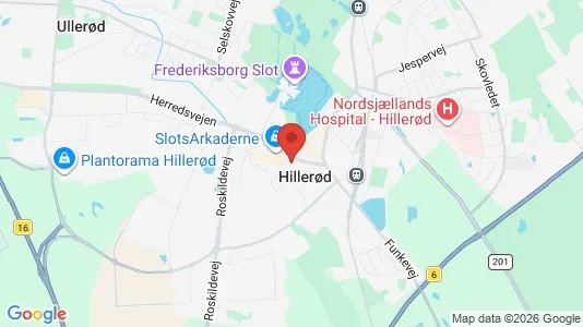 Apartments for rent i Hillerød - kort over placeringen